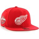 casquette-plate-rouge-snapback-detroit-red-wings-nhl-captain-47-brand