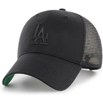 47 Brand Schwarzes Logo Los Angeles Dodgers MLB MVP Branson Trucker Cap schwarz