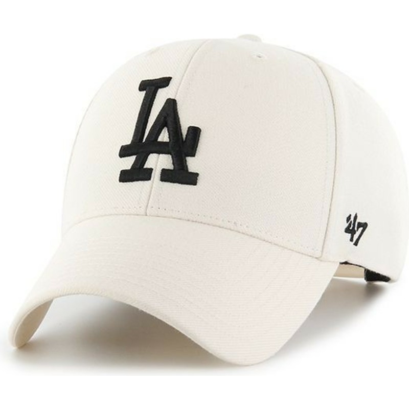 casquette-courbee-creme-snapback-los-angeles-dodgers-mlb-mvp-47-brand
