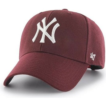 Casquette courbée grenat snapback New York Yankees MLB MVP 47 Brand