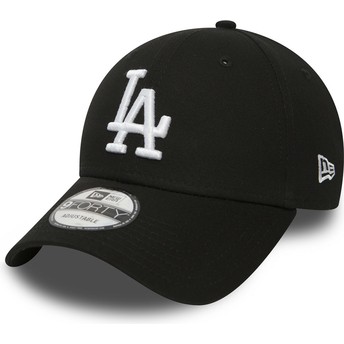 Casquette courbée noire ajustable 9FORTY Essential Los Angeles Dodgers MLB New Era