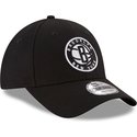 casquette-courbee-noire-ajustable-9forty-the-league-brooklyn-nets-nba-new-era