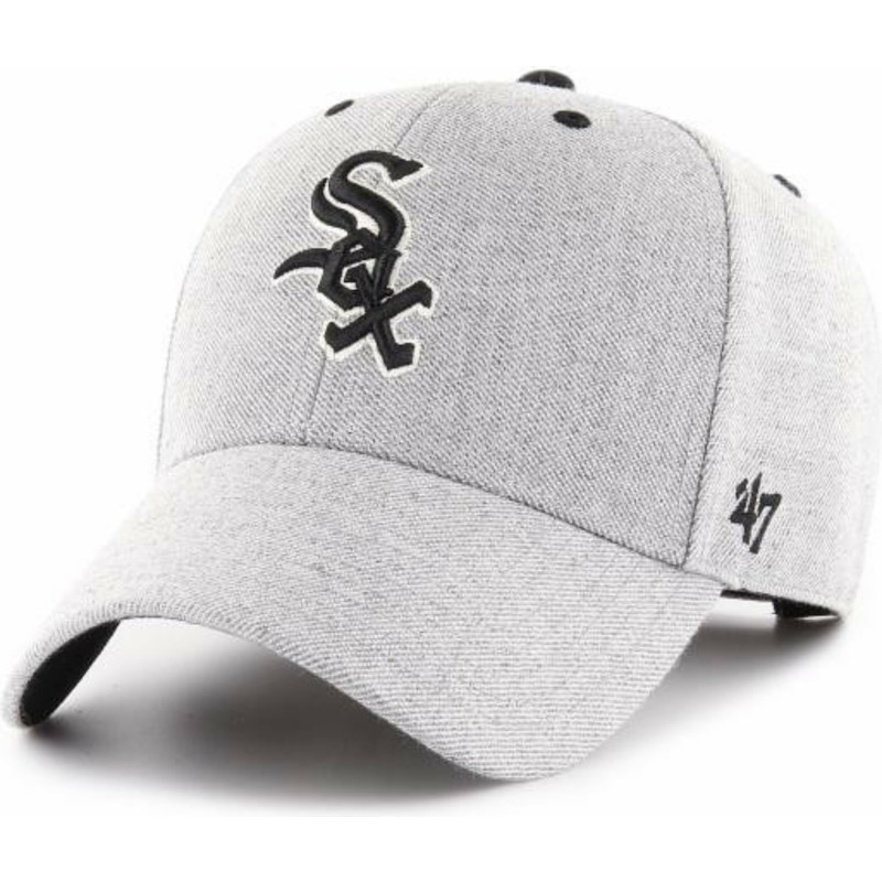 casquette-courbee-grise-ajustable-chicago-white-sox-mlb-mvp-storm-cloud-47-brand