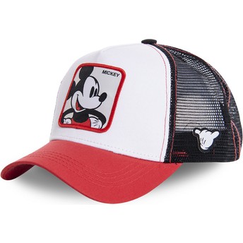 Casquette trucker blanche, noire et rouge Mickey Mouse MIC4 Disney Capslab