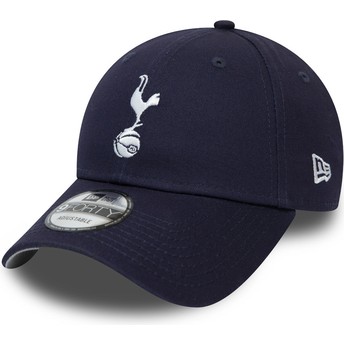 New Era Curved Brim 9FORTY Essential Tottenham Hotspur Football Club Navy Blue Adjustable Cap