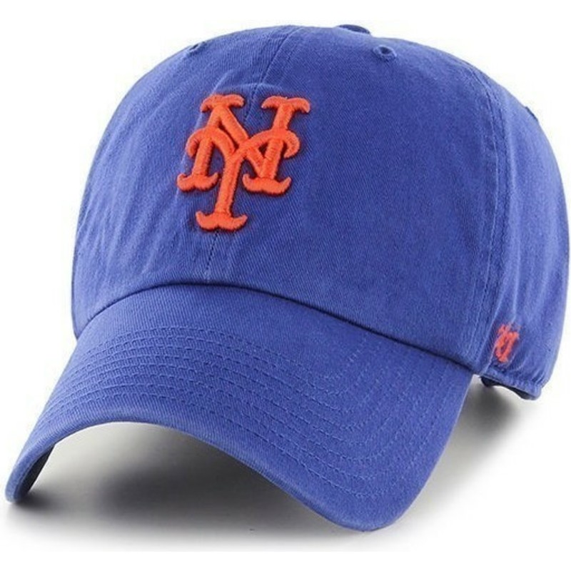 casquette-courbee-bleue-new-york-mets-mlb-clean-up-47-brand
