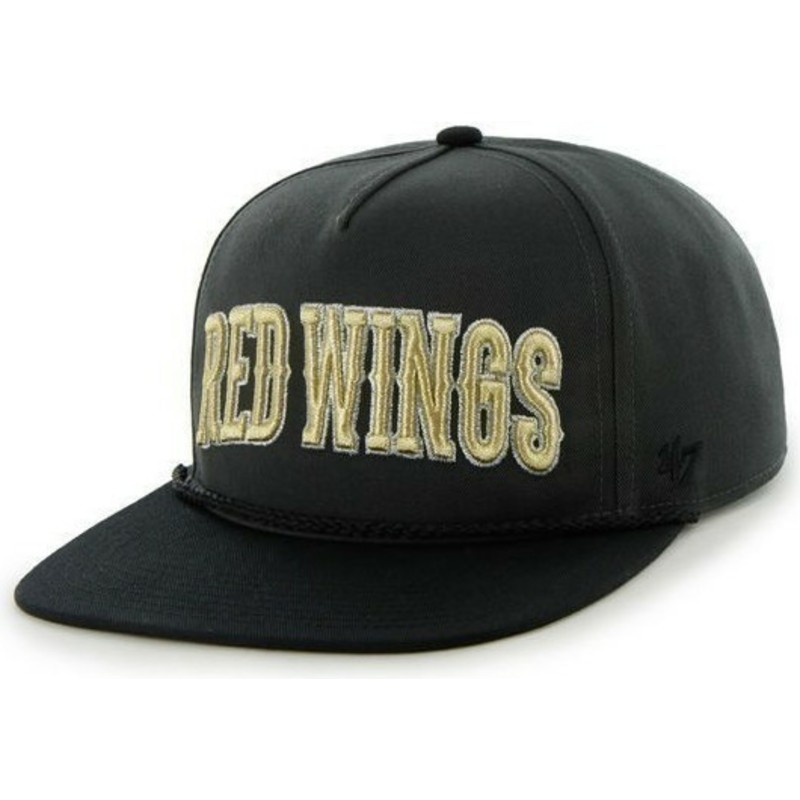 casquette-plate-noire-snapback-boston-red-wings-nhl-47-brand