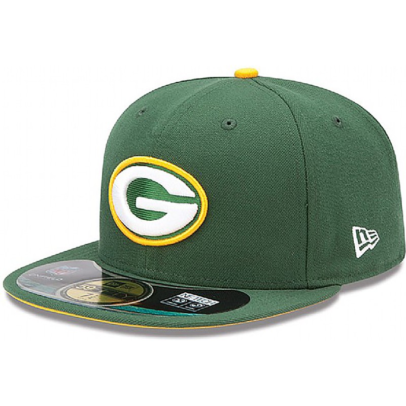 casquette-plate-verte-ajustee-59fifty-authentic-on-field-game-green-bay-packers-nfl-new-era